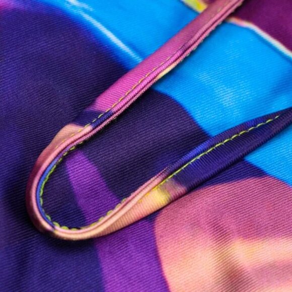 Sexy Colorful Midi Maxi One Shoulder Choker Neck Front Slit Ruched Bodycon Dress - Picture 12 of 12